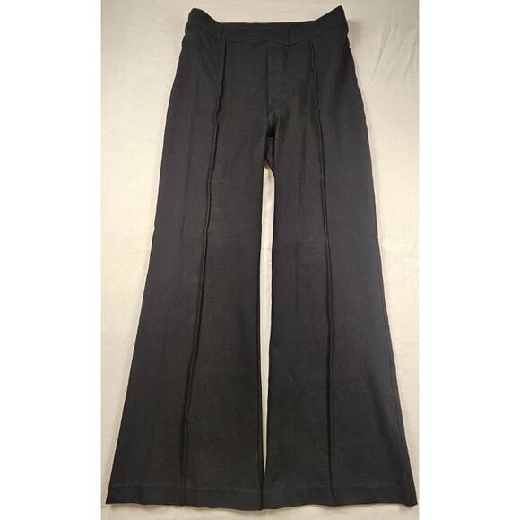 Spanx Smooth Perfect Fit  Flare Wide Leg Pants Women’s Size L/G Black - Picture 1 of 5